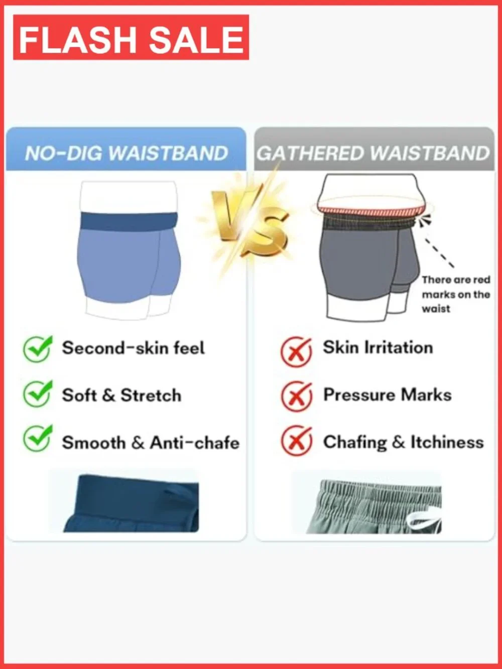 7-Inch Swim Trunks with Zip Pockets Quick-Dry Mesh Lining